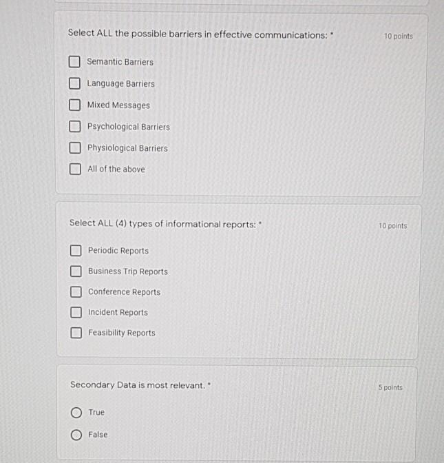 Select ALL the data collection tools you can use