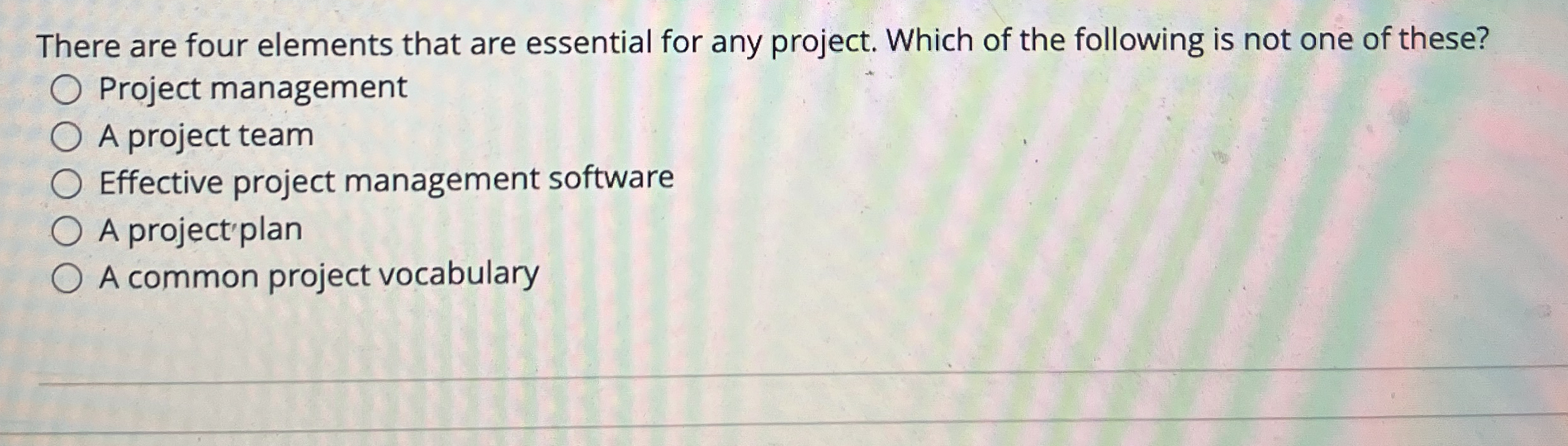 There are four elements that are essential for