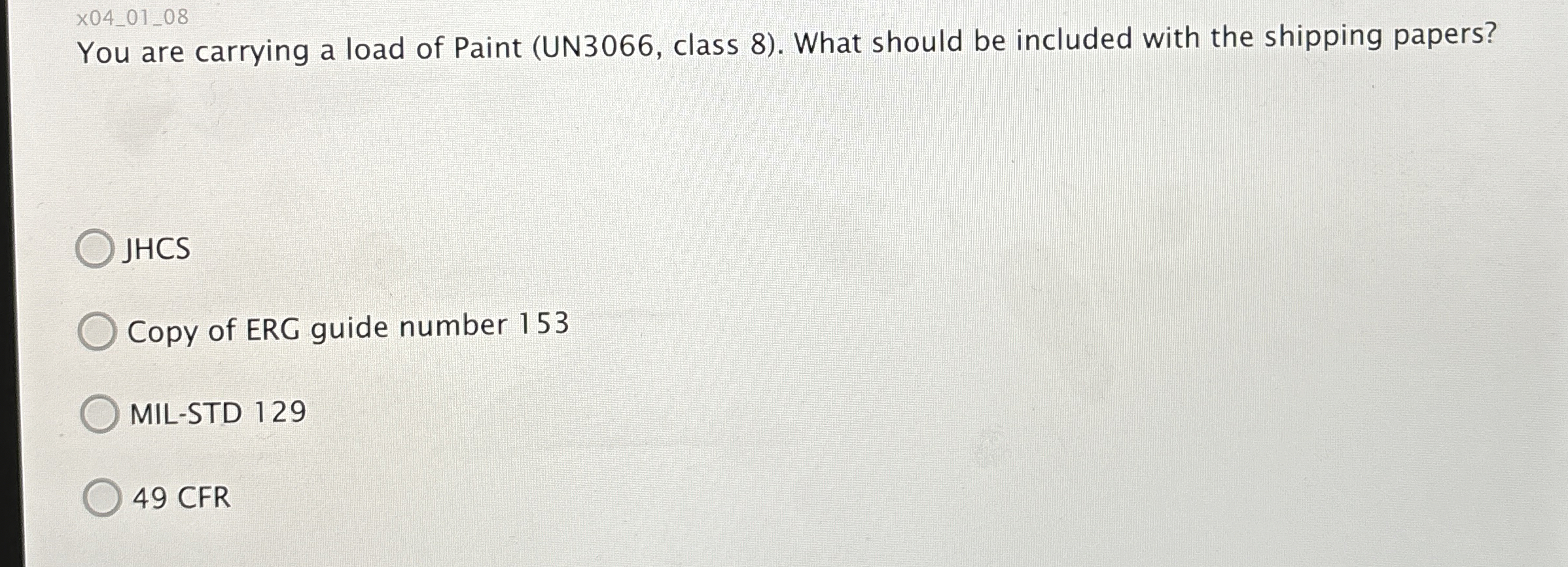 x 0 4 _ 0 1 _ 0 8 You are carrying a load of