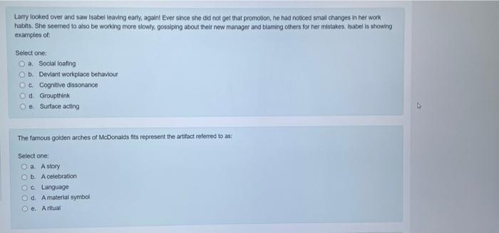 these questions are from ORGB. please answer all