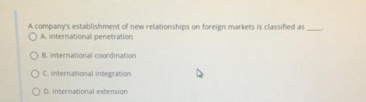 A company's establishment of new relationships on