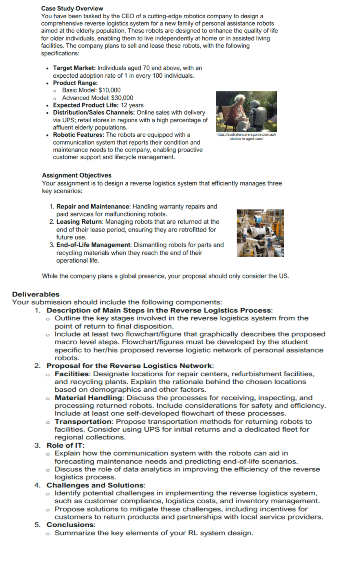 Case Study Overview You have been tasked by the