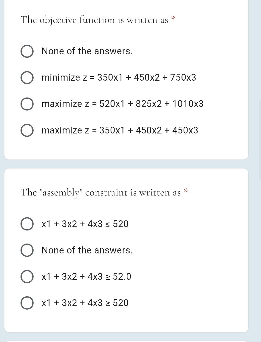 Consider the following problem: Apple must decide