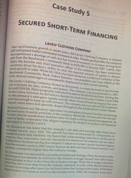 (mba 5220) please type the answers answer