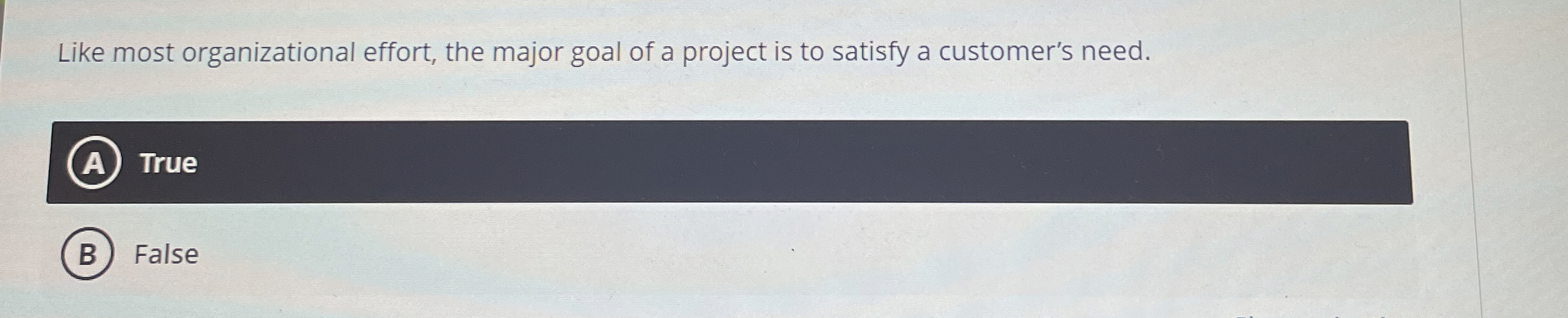 Like most organizational effort, the major goal