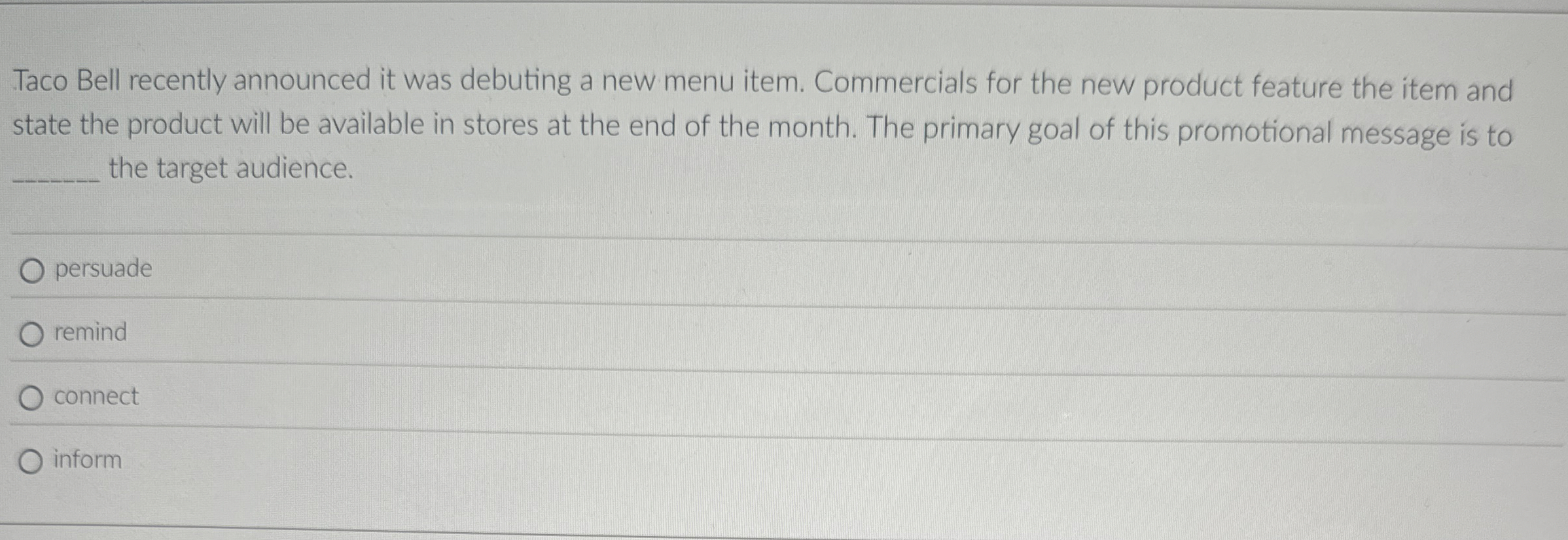 Taco Bell recently announced it was debuting a