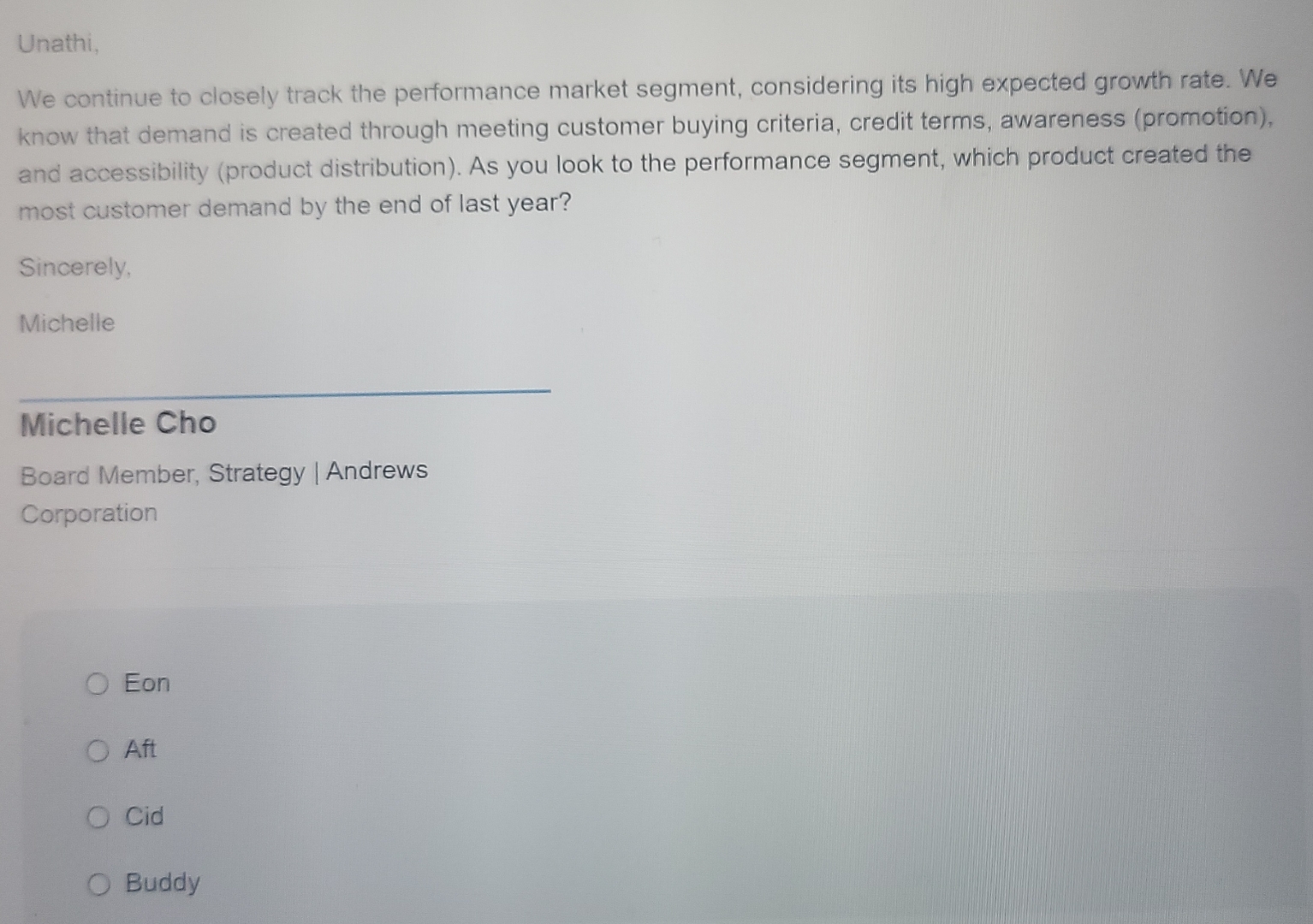 Unathi, We continue to closely track the