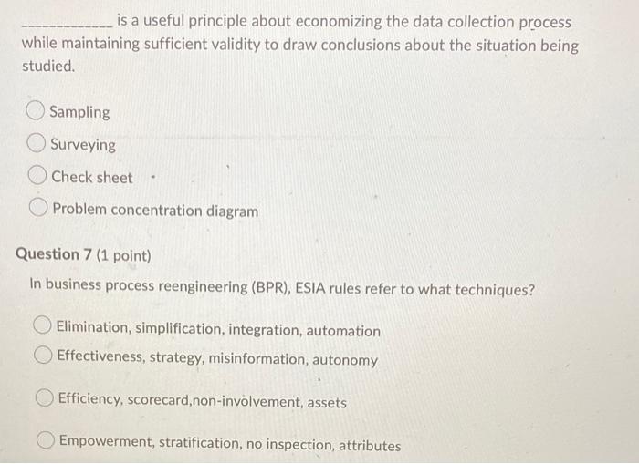 is a useful principle about economizing the data