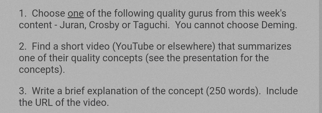 Make sure You firstly see the presentation then