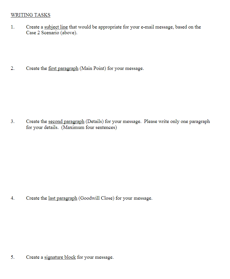 MGMT 102 - Business Communications Case