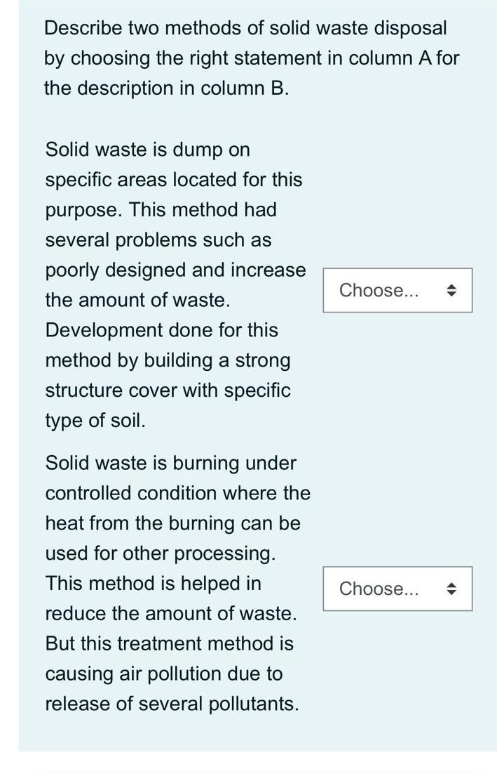 Differentiate between the causes Time left