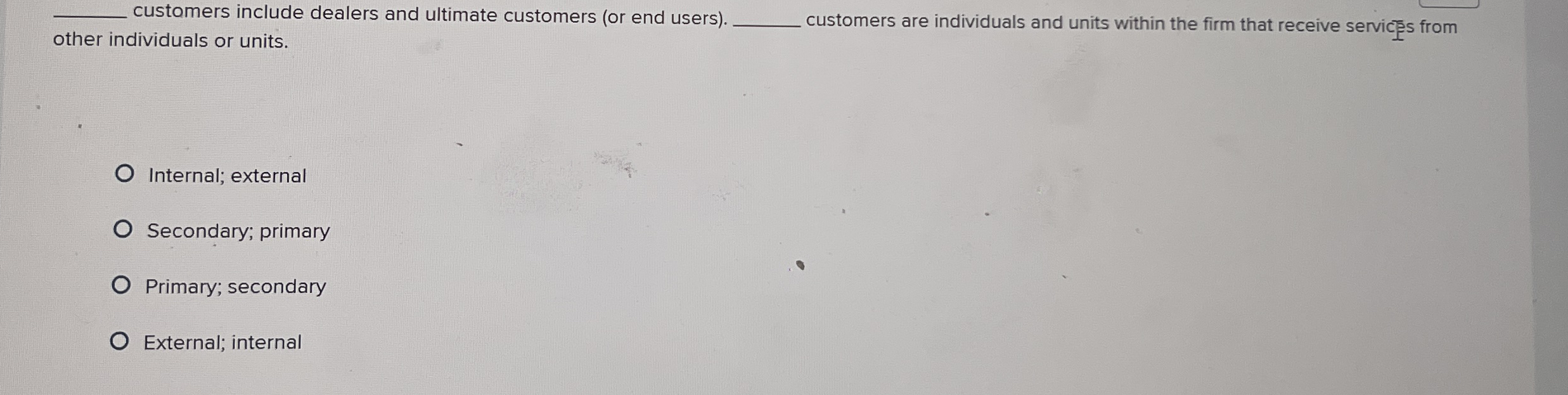 q , customers include dealers and ultimate