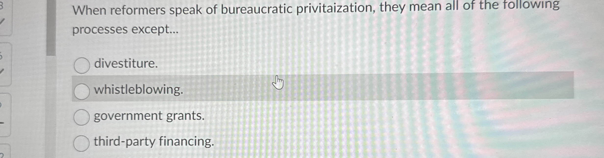 When reformers speak of bureaucratic