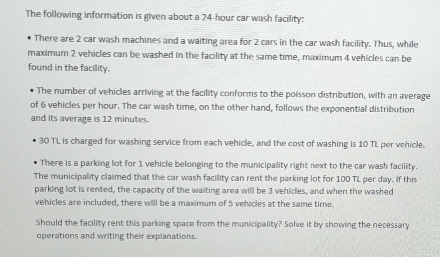 The following information is given about a