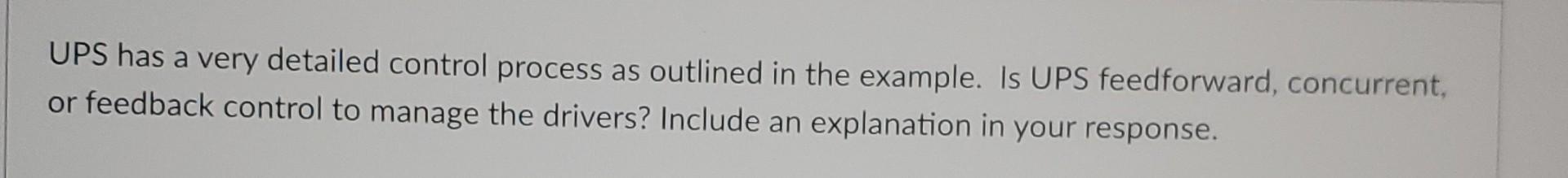 mgmt1010 UPS has a very detailed control process