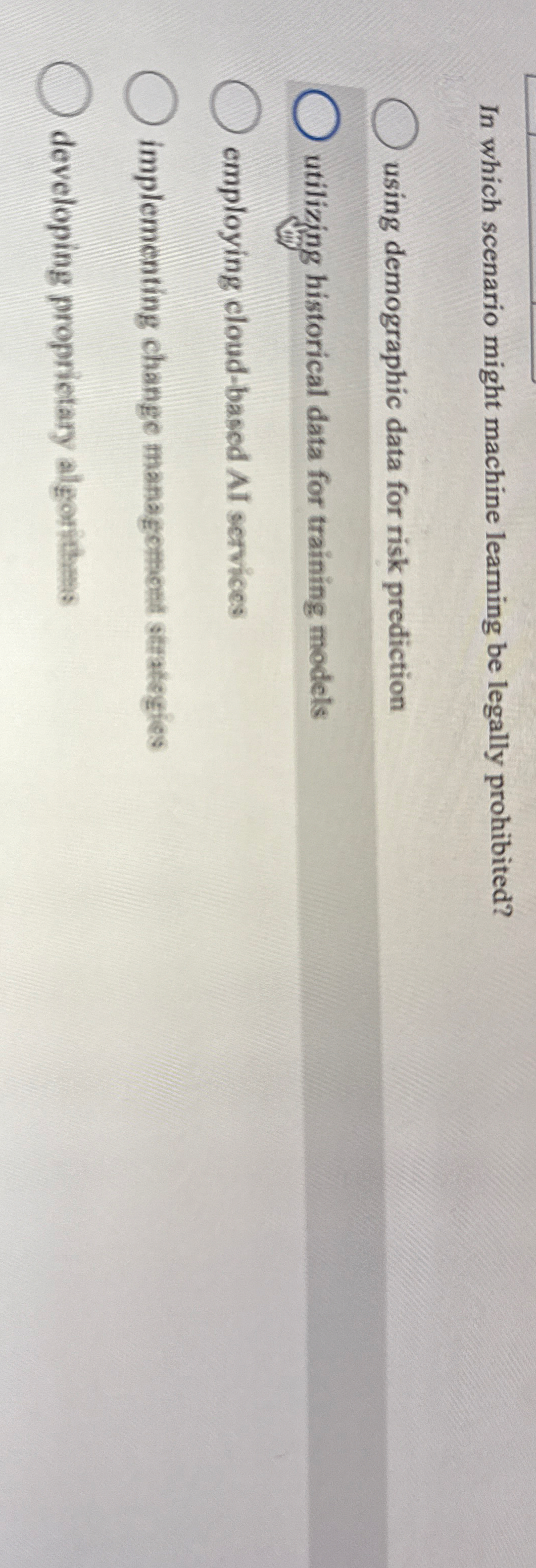 In which scenario might machine learning be