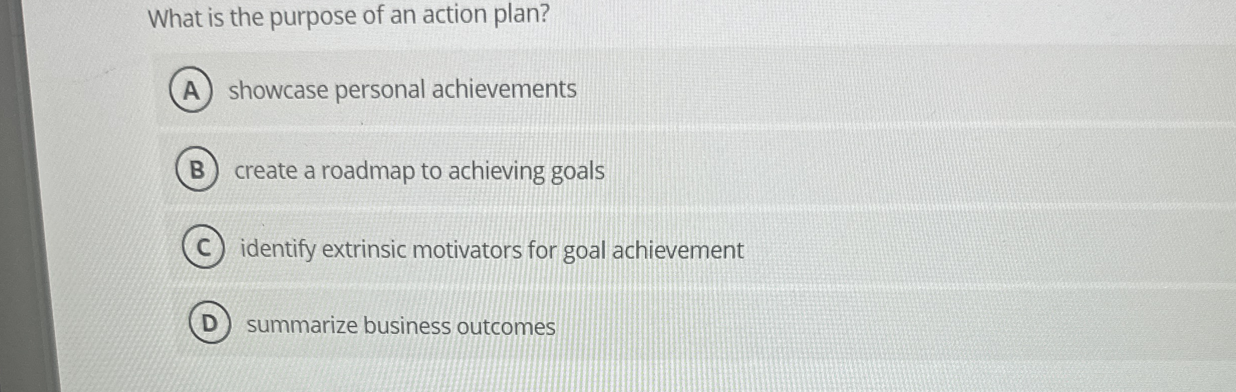 What is the purpose of an action plan? showcase