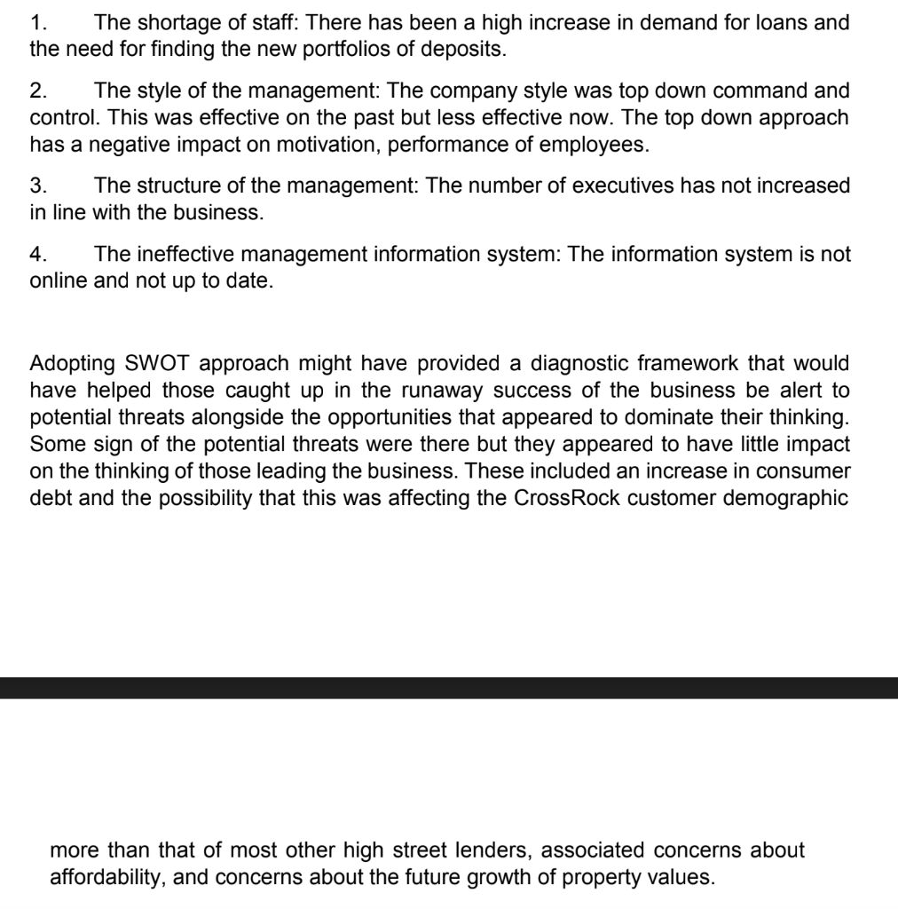 Case Study 1 CrossRock Until 2007, CrossRock was