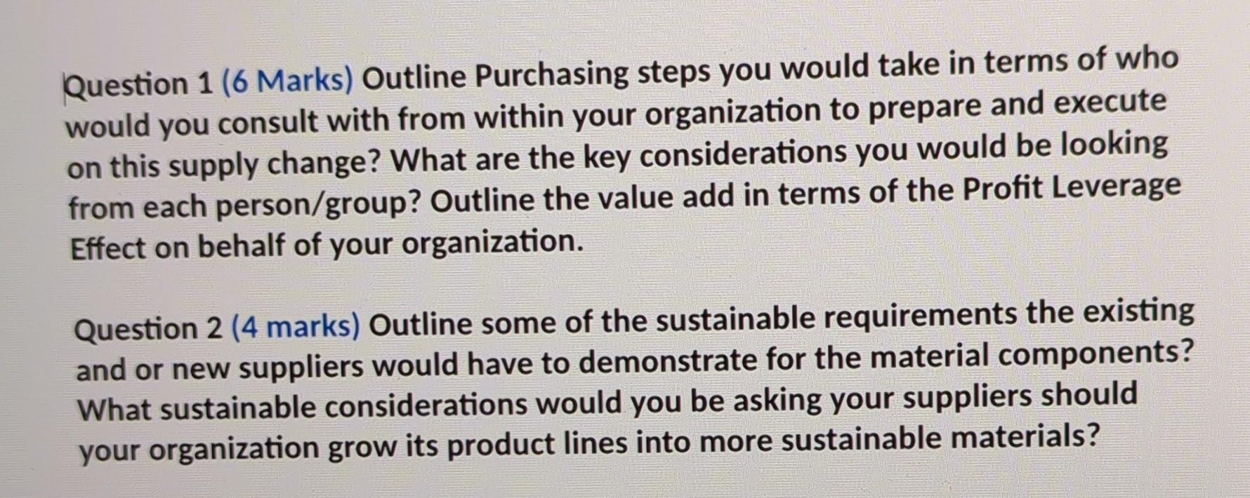 Question 3 (3 marks) Who would you select? Add a