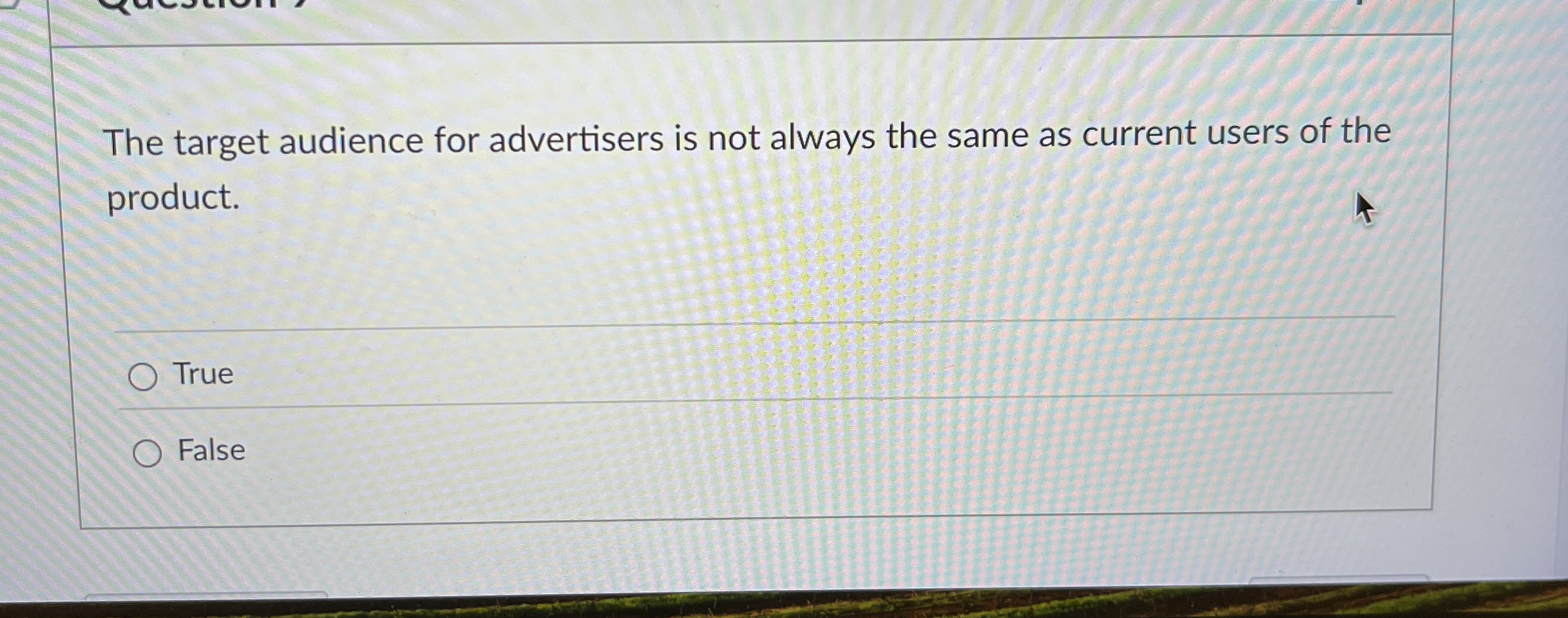 The target audience for advertisers is not always