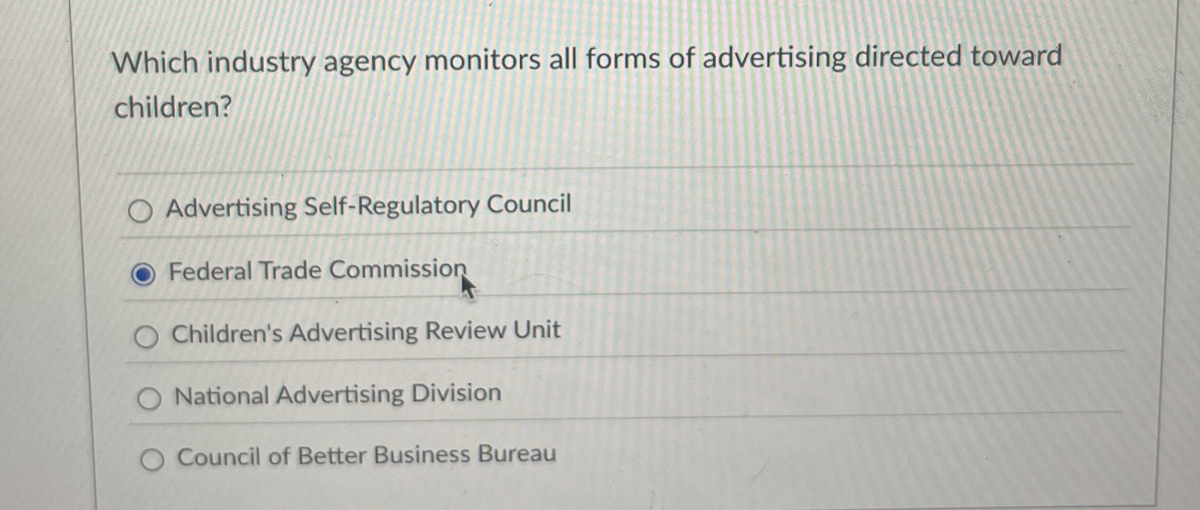 Which industry agency monitors all forms of