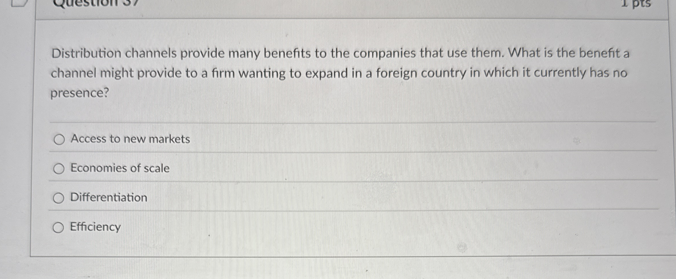 Distribution channels provide many benefits to