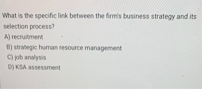 What is the specific link between the firm's