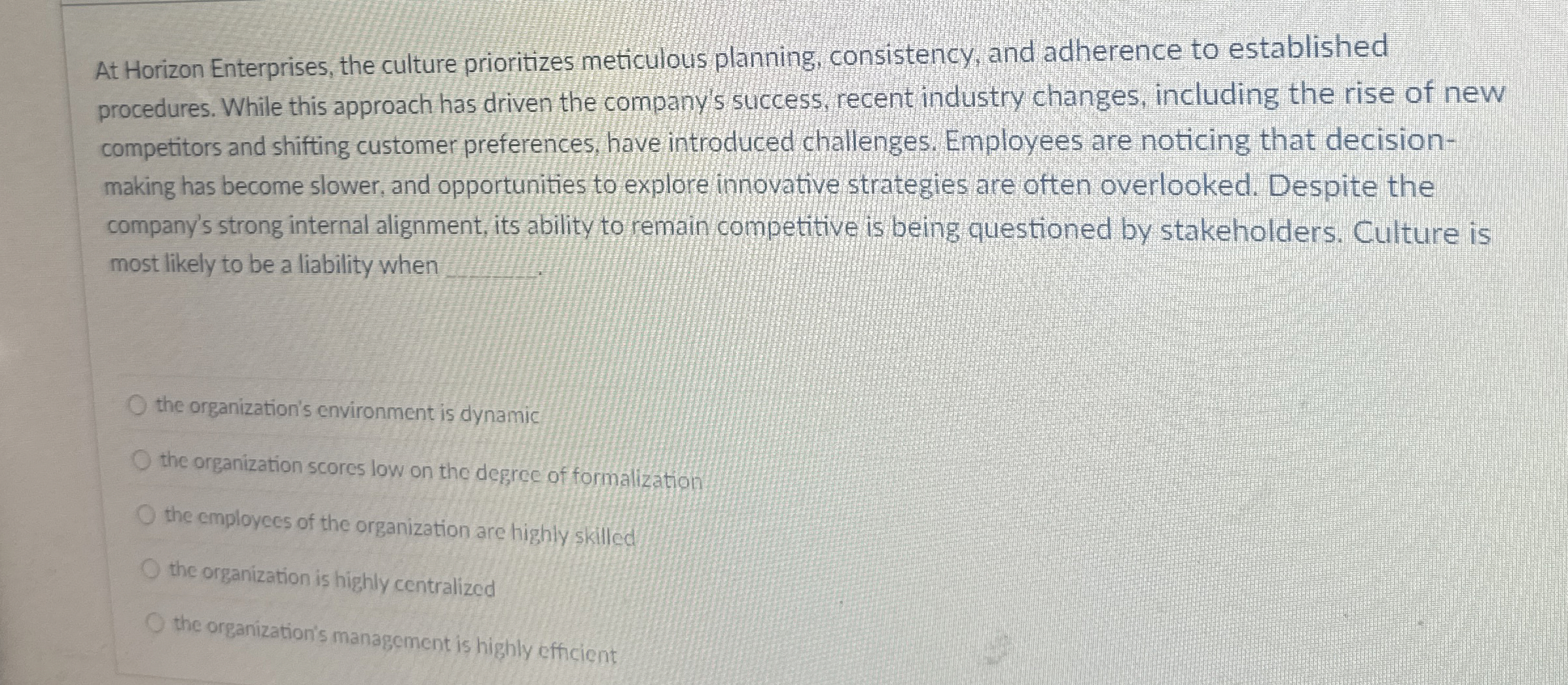 At Horizon Enterprises, the culture prioritizes