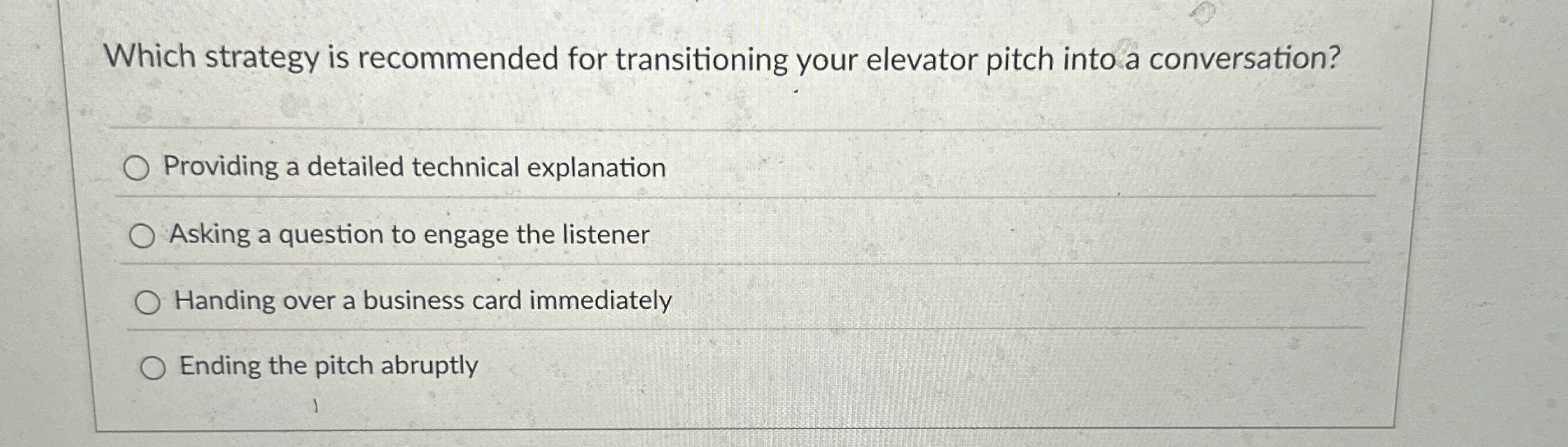 Which strategy is recommended for transitioning