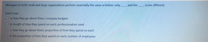 Three contingency factors that affect planning