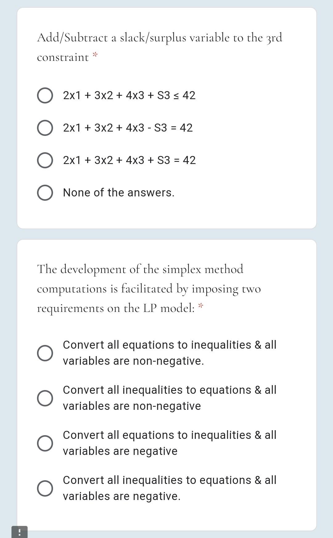 Consider the following example = Maximize z = 5x1