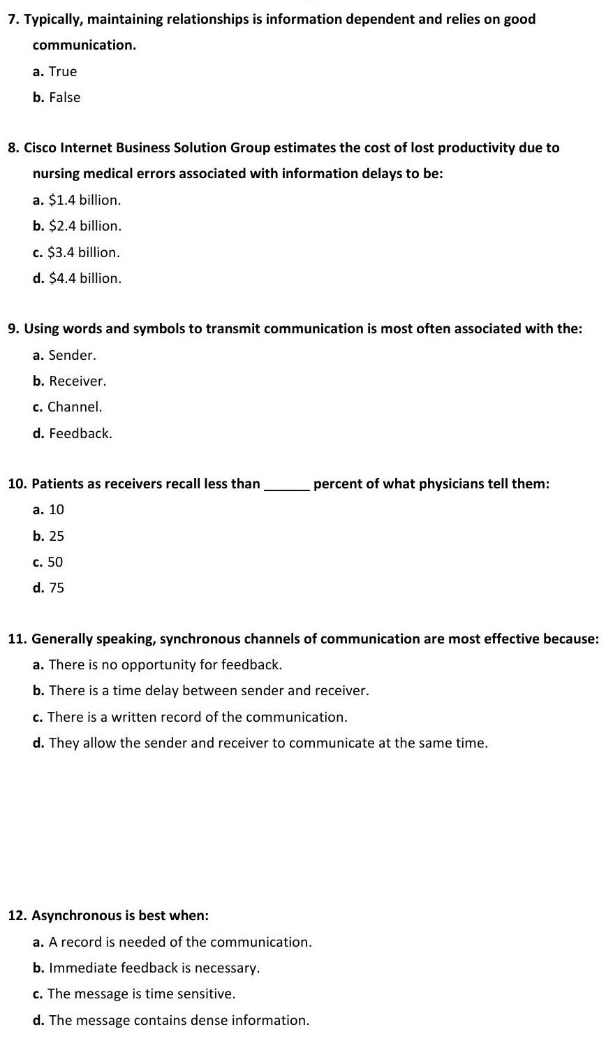 1. The basic component for undertaking quality