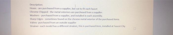 1 Put the data into a Pareto table that shows the