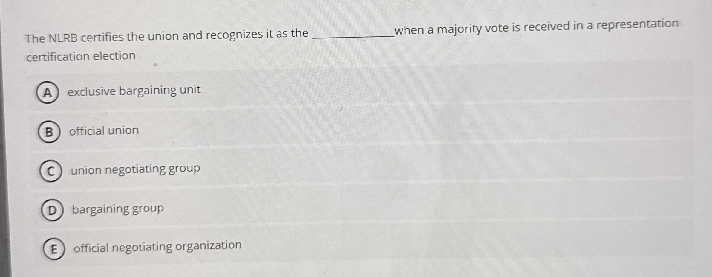 The NLRB certifies the union and recognizes it as