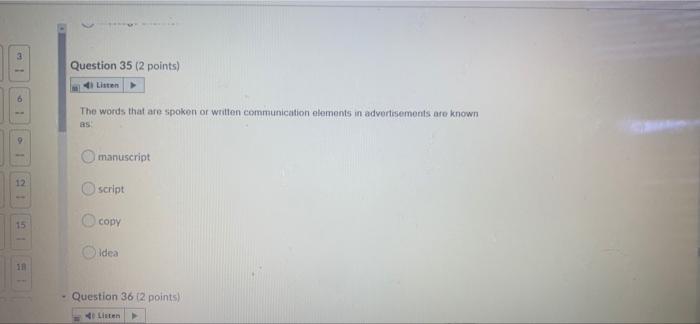 need this quickly i will give like Question 35 (2