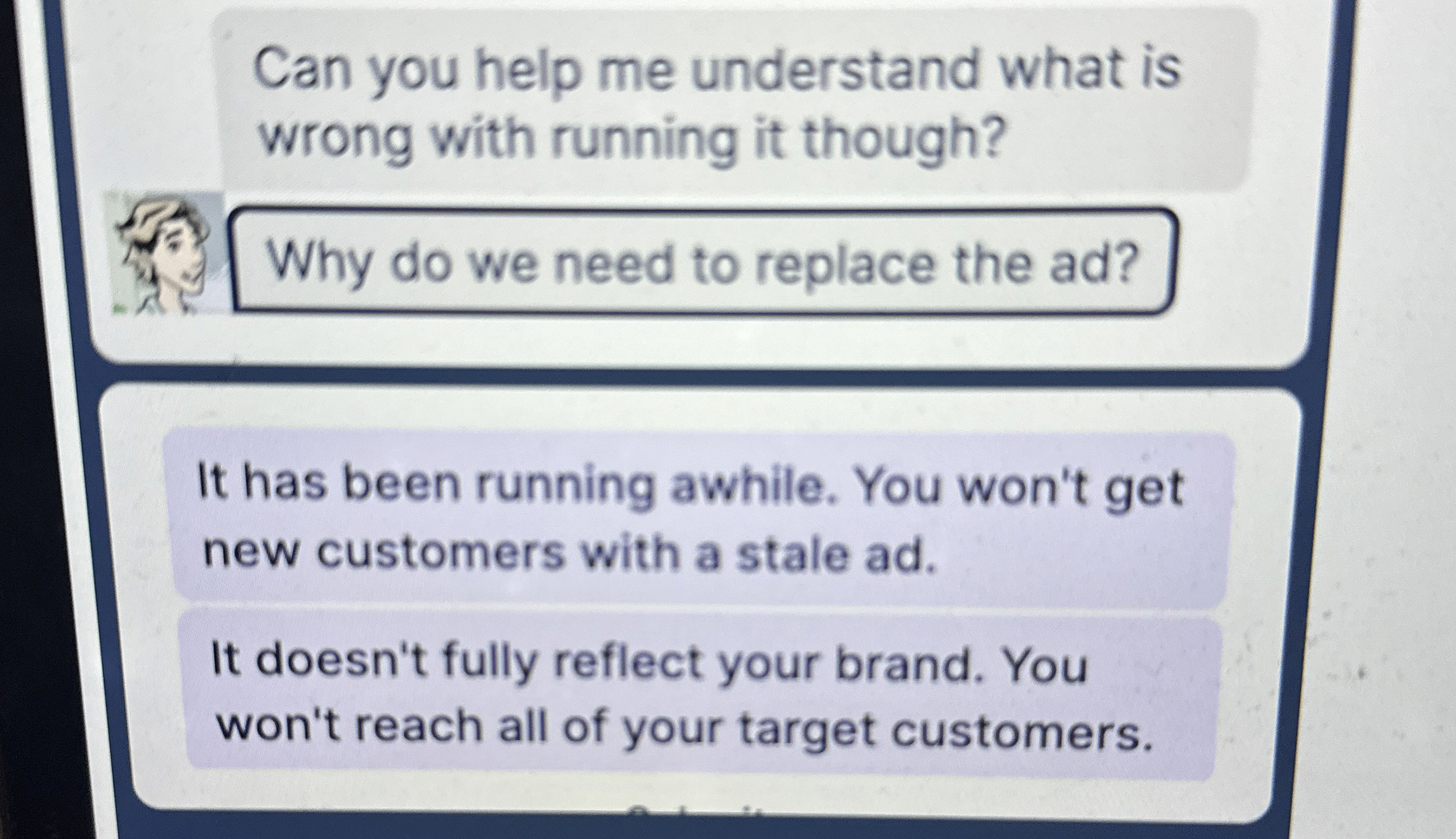 Can you help me understand what is wrong with