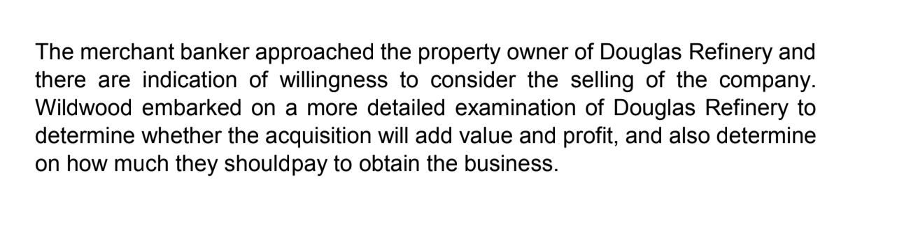 Case Study 2: Wildwood Manufacturing Company