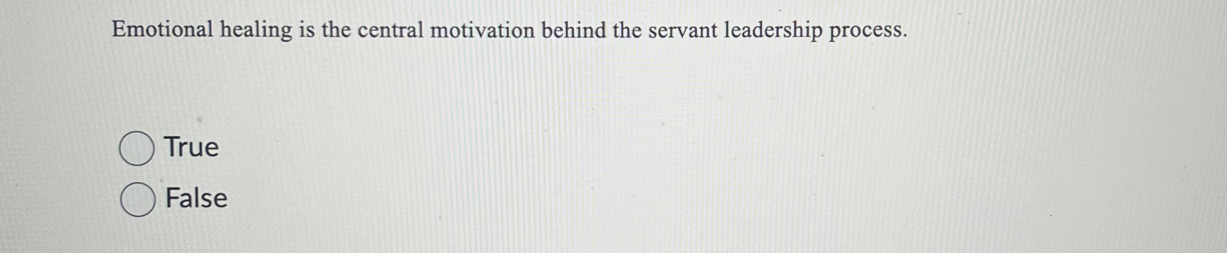 Emotional healing is the central motivation