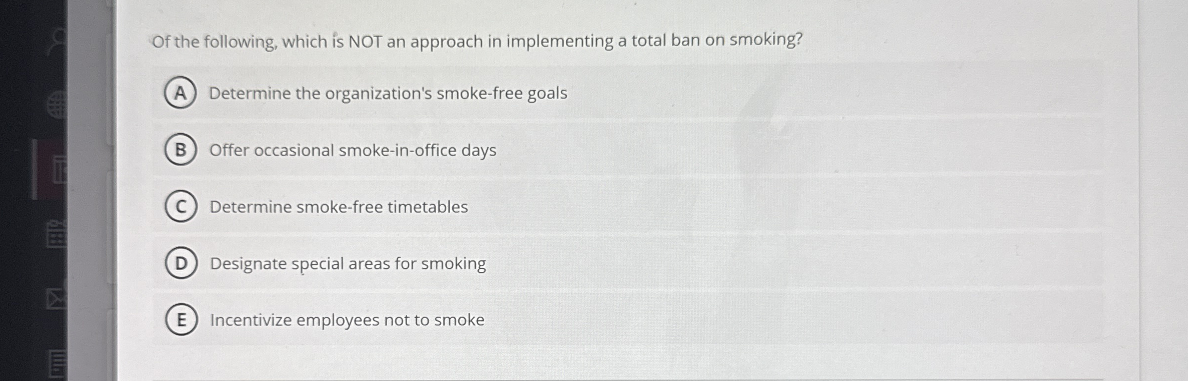 Of the following, which is NOT an approach in