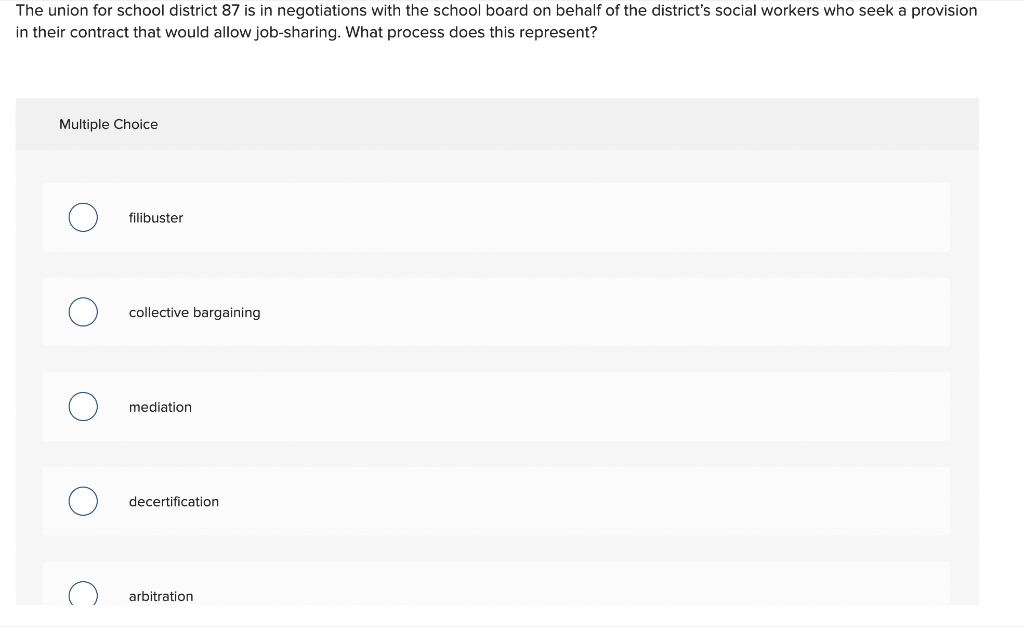 The union for school district 87 is in