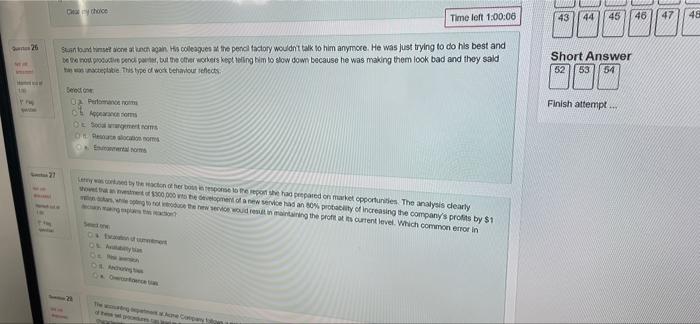 Dhe Time left 1:00:06 43 44 45 46 47 48 26