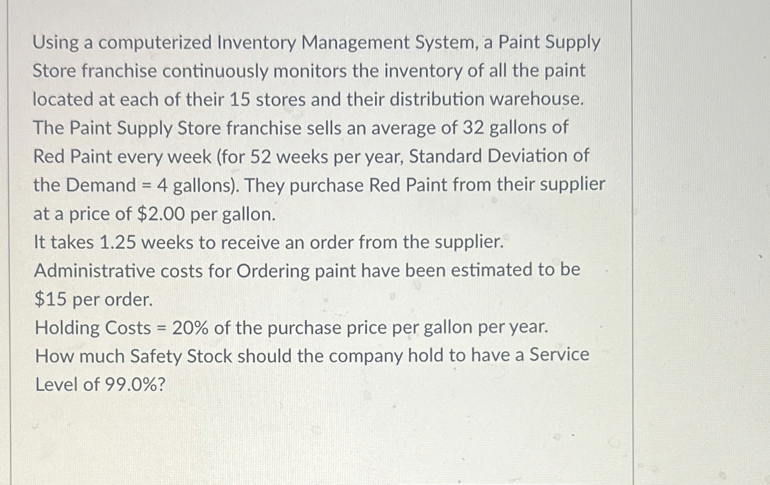 Using a computerized Inventory Management System,