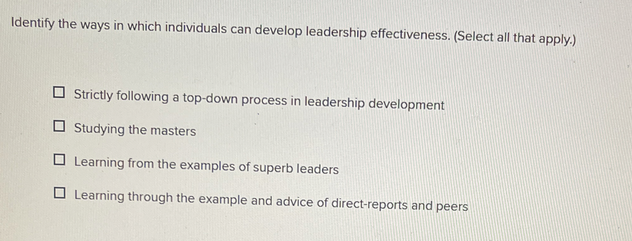 Identify the ways in which individuals can