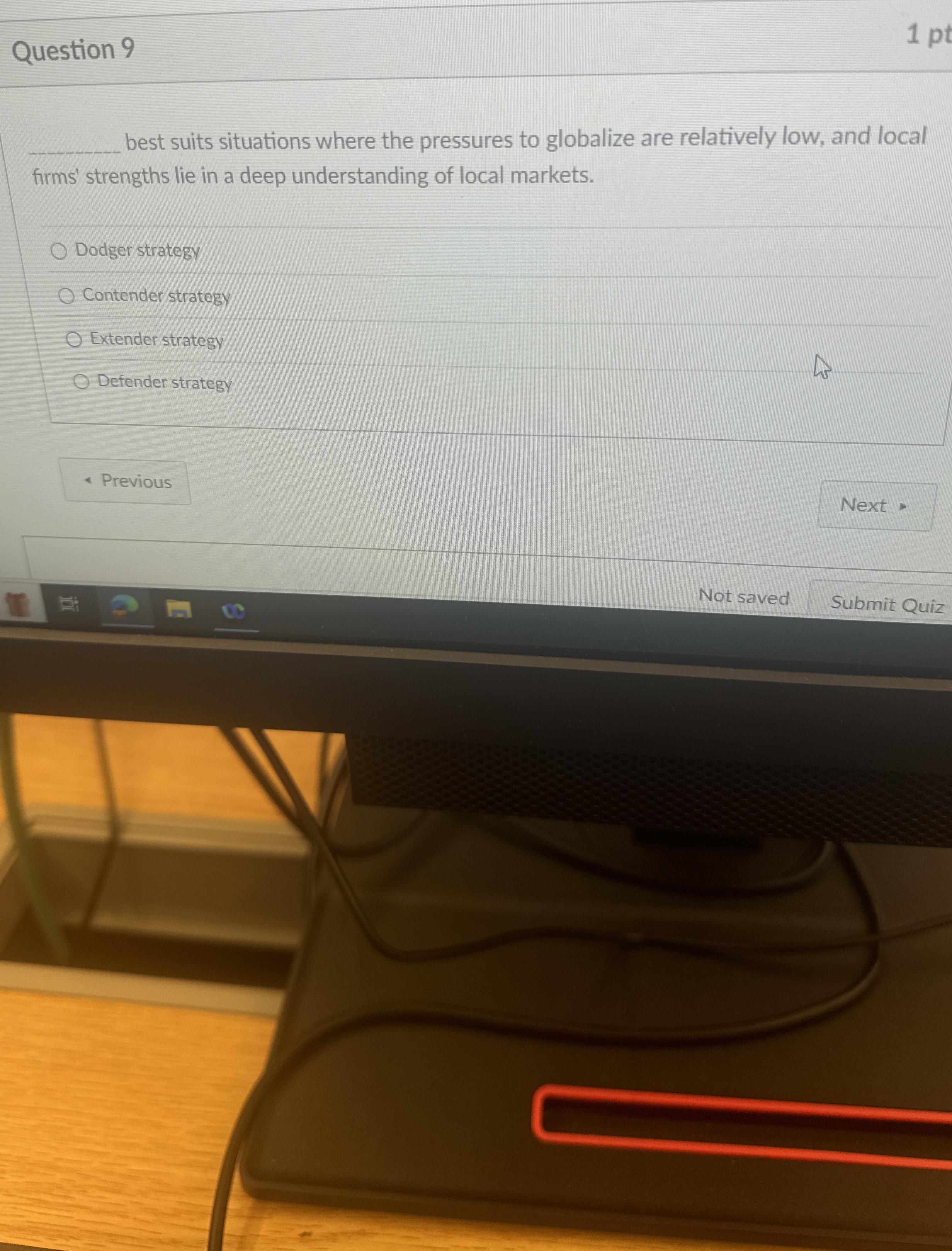 Question 9 1 pt best suits situations where the