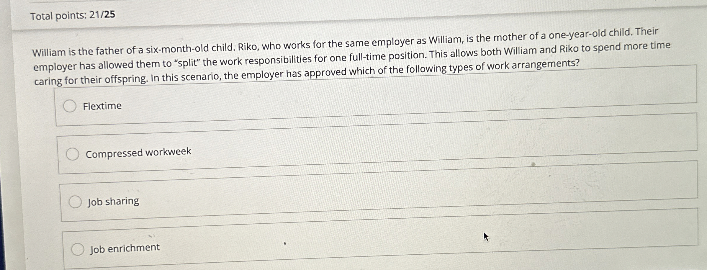 Total points: 2 1 / 2 5 William is the father of