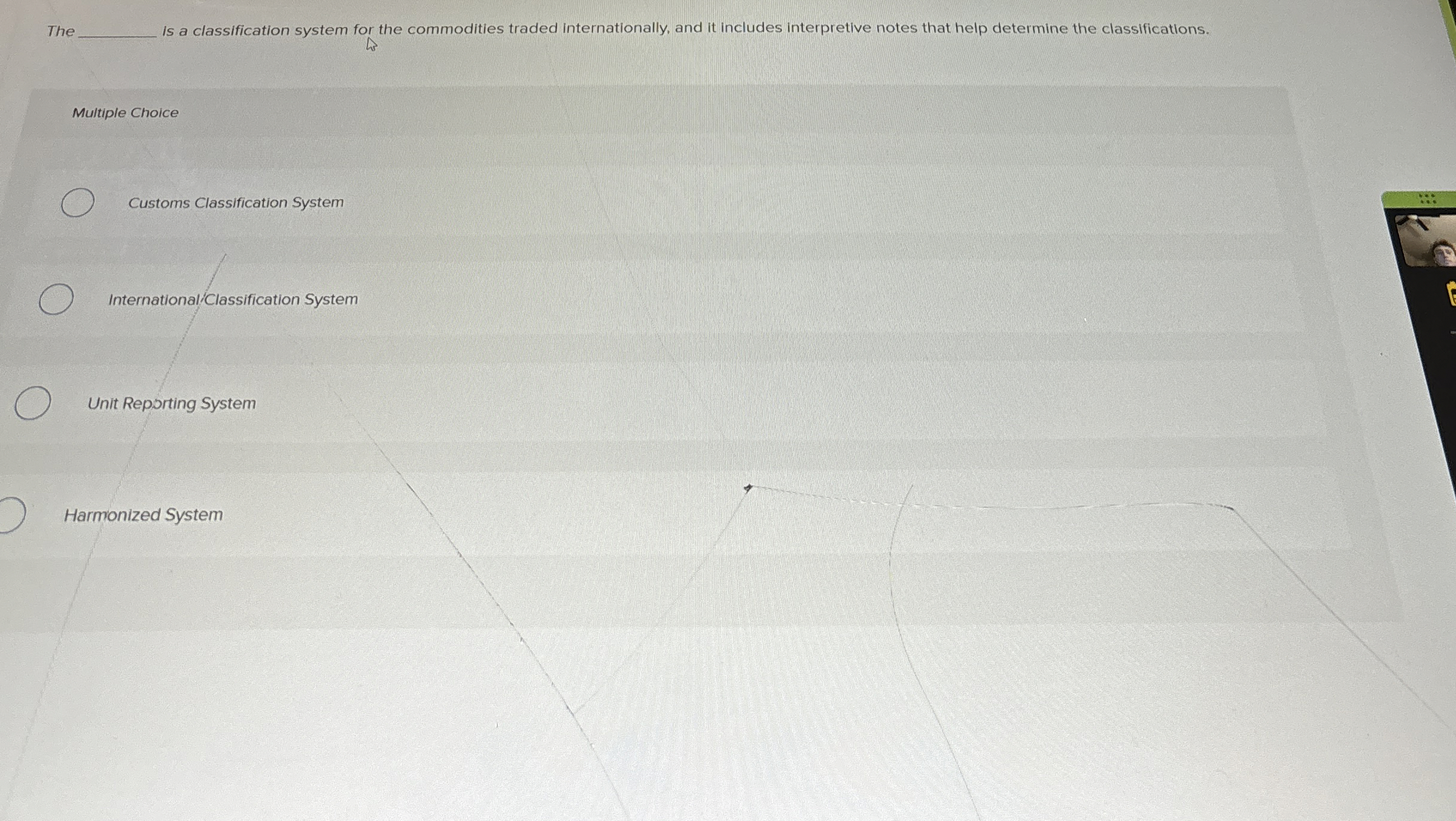 The Is a classification system for the