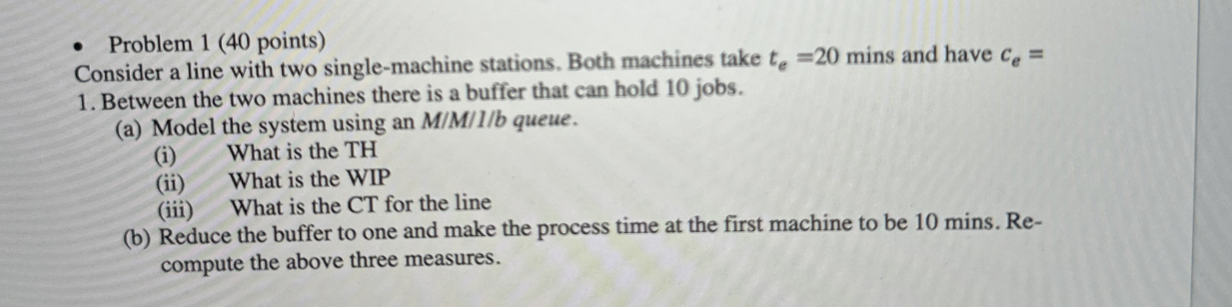 Problem 1 ( 4 0 points ) Consider a line with two