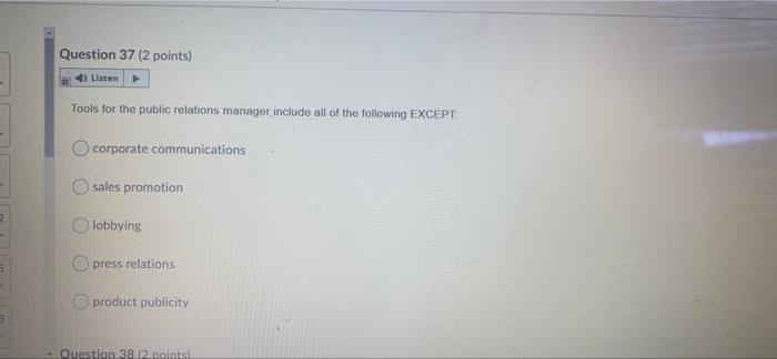 need this quickly i will give like Question 37 (2