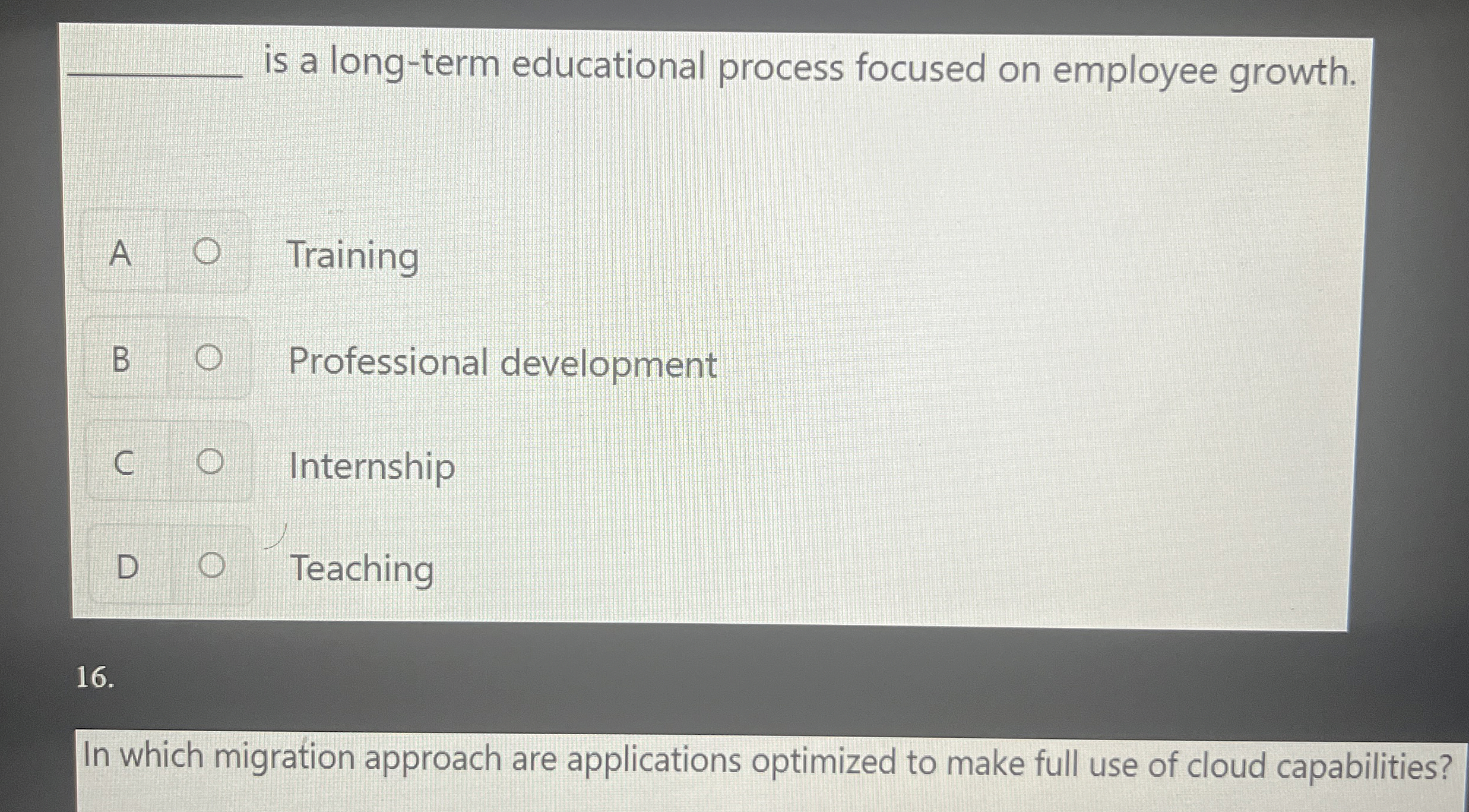 q , is a long - term educational process focused