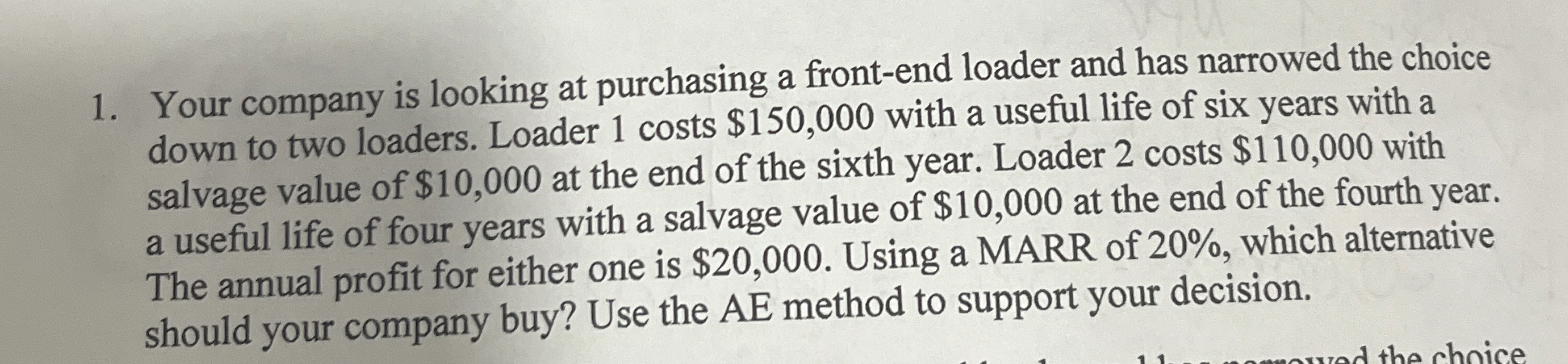 Steps for Your company is looking at purchasing a